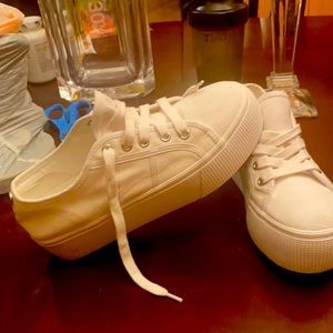 White fun Steve Madden shoes